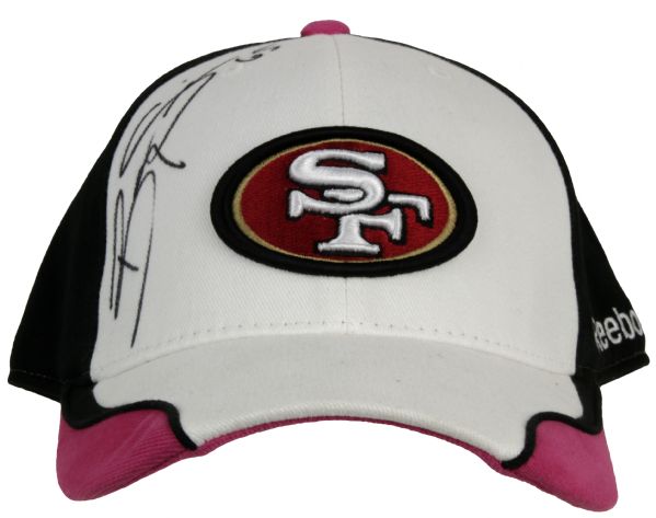 2009 Barry Sims San Francisco 49ers Game Worn Signed Sideline Cap PSA/DNA NFL Auctions Certificate