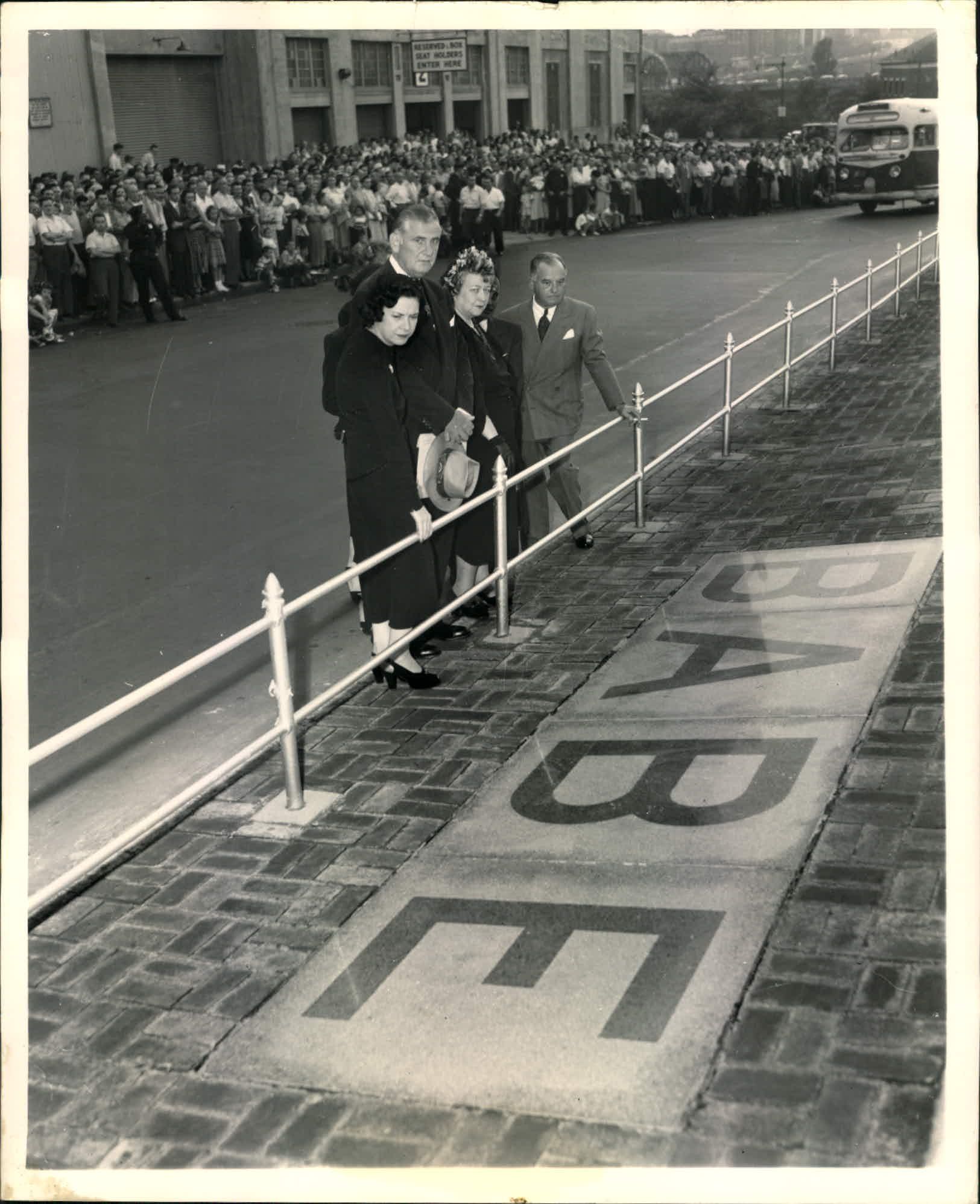 1948 Babe Ruth's Funeral Oversized Culver Service Photograph, Type