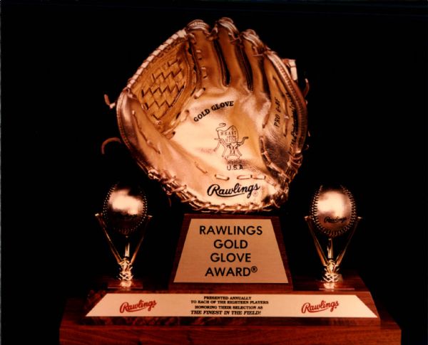 1980 circa Rawlings Gold Glove Trophy "The Sporting News Collection Archives" Original 8" x 10" Photos (Sporting News Collection Hologram/MEARS Photo LOA) - Lot of 2