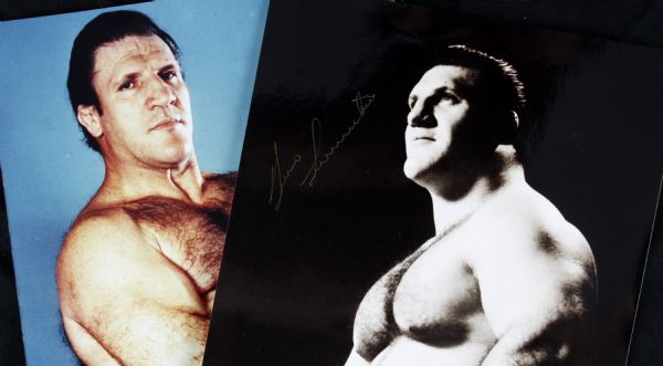 1950s Bruno Sammartino WWF Legend Signed 8" x 10" Photo  - JSA