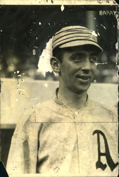 1909-14 circa Jack Barry Philadelphia Athletics "The Sporting News Collection Archives" Original 3" x 5" Photo (Sporting News Collection Hologram/MEARS Photo LOA)