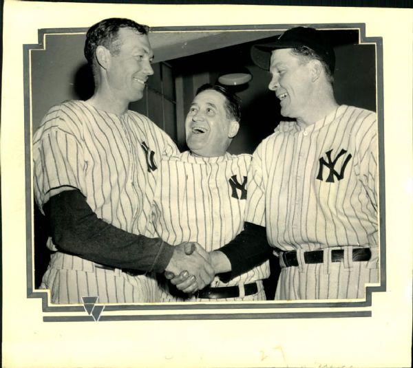 1936-41 Bill Dickey Joe McCarthy Red Ruffing New York Yankees "The Sporting News Collection Archives" Original Photo (Sporting News Collection Hologram/MEARS Photo LOA)