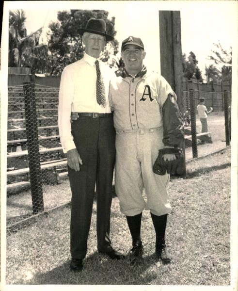 1948 Connie Mack Happy Chandler "The Sporting News Collection Archives" Original 8" x 10" Photo (Sporting News Collection Hologram/MEARS Photo LOA)