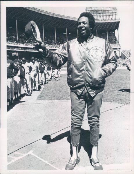 1975 Frank Robinson Cleveland Indians "The Sporting News Collection Archives" Original Type 1 - 7"x9" Photo (Sporting News Collection Hologram/MEARS Type 1 Photo LOA)