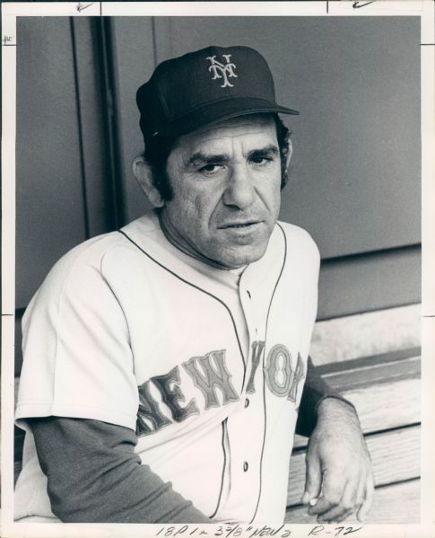 1972 Yogi Berra New York Mets Manager "The Sporting News Collection Archives" Original Type 1 - 8"x10" Photo (Sporting News Collection Hologram/MEARS Type 1 Photo LOA)