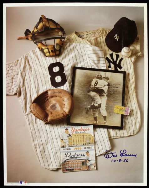 1993 Yogi Berra & Don Larsen New York Yankees Signed 11" x 14" Photo - JSA 