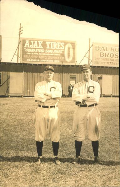 1915 Terry Turner Bill Rodgers Cleveland Indians "The Sporting News Collection Archives" Original Photo (Sporting News Collection Hologram/MEARS Photo LOA)