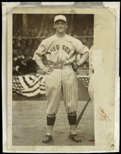 1922-23 George Burns Boston Red Sox "The Sporting News Collection Archives" Original Photo (Sporting News Collection Hologram/MEARS Photo LOA)