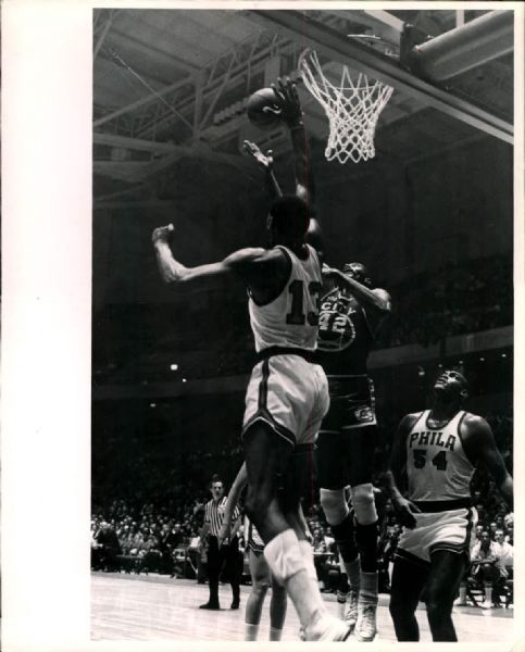 1965-68 Wilt Chamberlain Philadelphia 76ers 8" x 10" Photo SPORT Magazine Collection (MEARS Photo LOA)