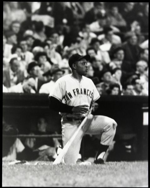 1960s Depiction of Willie Mays San Francisco Giants 11" x 14" Arthur Rickerby Studio Print - MEARS 