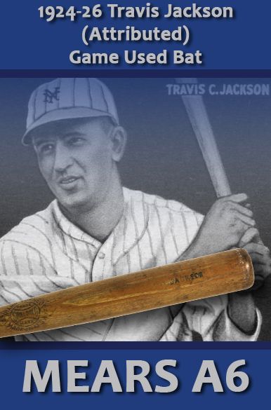 1924-36 Spalding Professional Model Game Used Bat Attributed to Travis Jackson - New York Giants (MEARS A6)