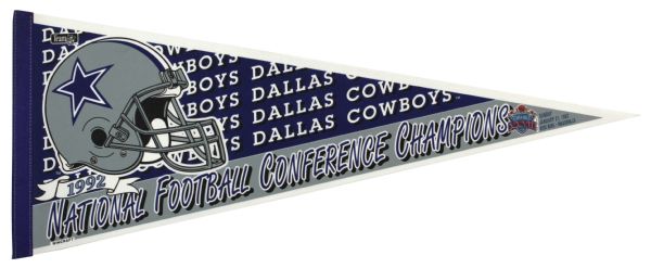 1992 Dallas Cowboys NFC Conference Champs Full Size Pennant