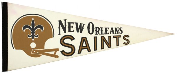 1970s New Orleans Saints Full Size Pennant 