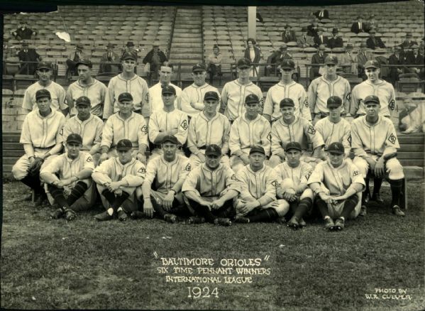 1924 Baltimore Orioles International League "The Sporting News Collection Archives" Original Photo (Sporting News Collection Hologram/MEARS Photo LOA)