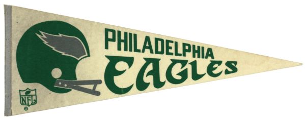 1970s-80s Philadelphia Eagles Full Size Pennant