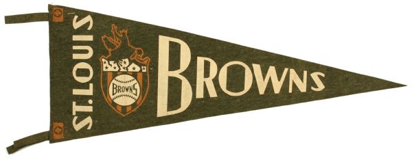 1930s St. Louis Browns Full Size Pennant 