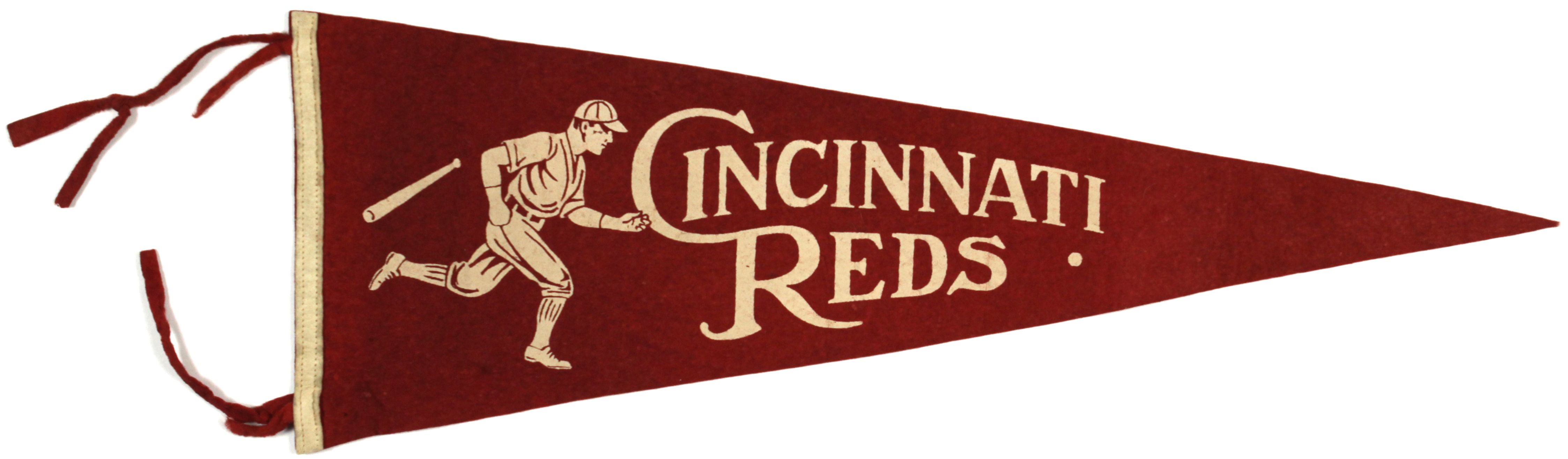 Lot Detail - 1930s-40s Cincinnati Reds Vintage Pennant