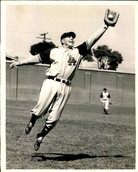 1938-45 Johnny Moore Los Angeles Angels PCL "The Sporting News Collection Archives" Original Photo (Sporting News Collection Hologram/MEARS Photo LOA)