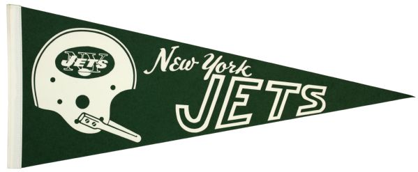 1960s New York Jets Full Size Pennant 