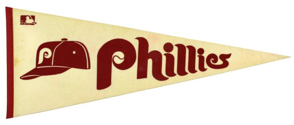 1970s Philadelphia Phillies Full Size Pennant