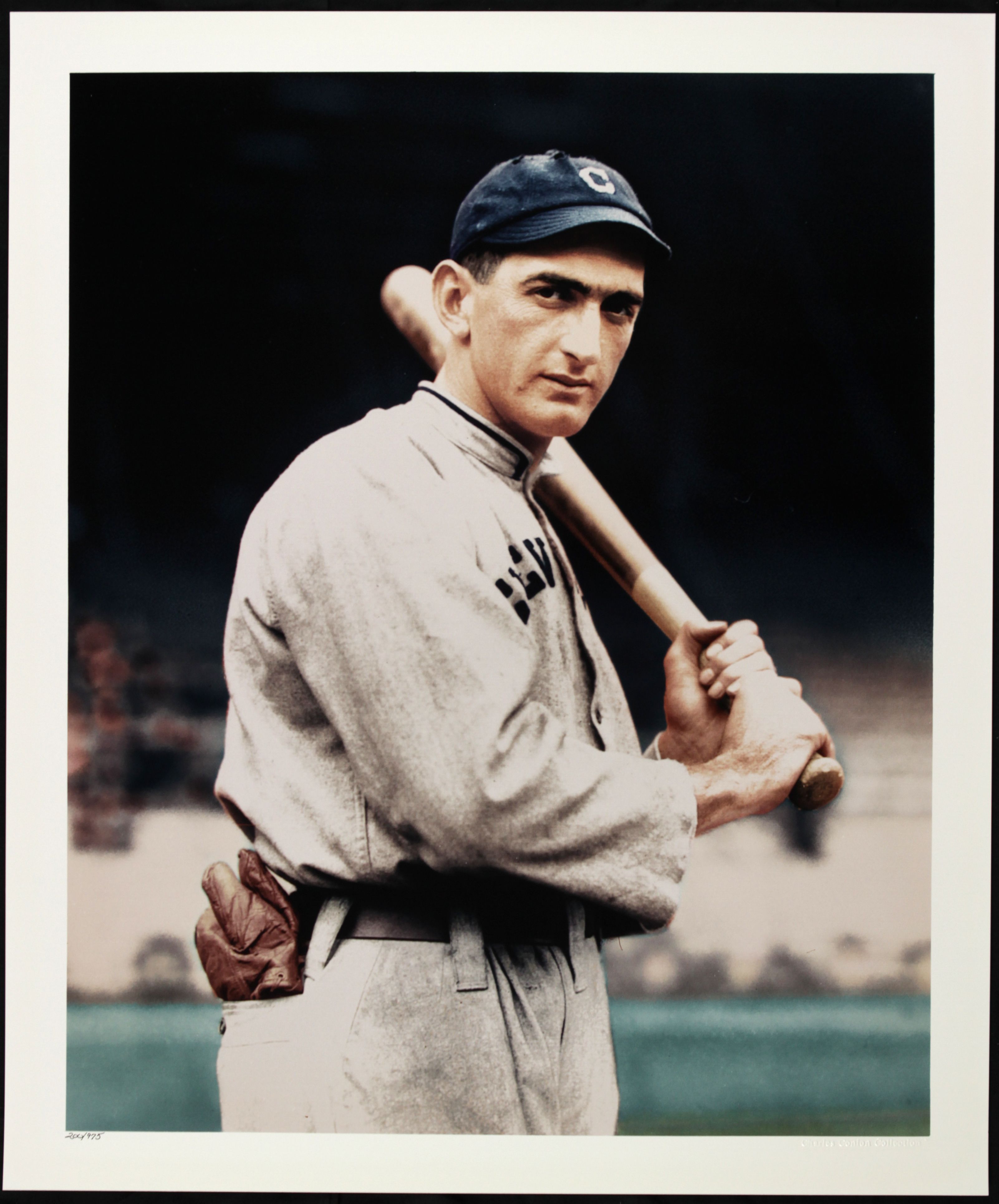 RARE 1993 Shoeless Joe Jackson Framed Color Lithograph Print 