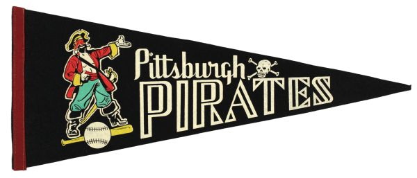 1950s Pittsburgh Pirates Full Size Pennant