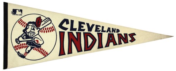 1970s Cleveland Indians Full Size Pennant 