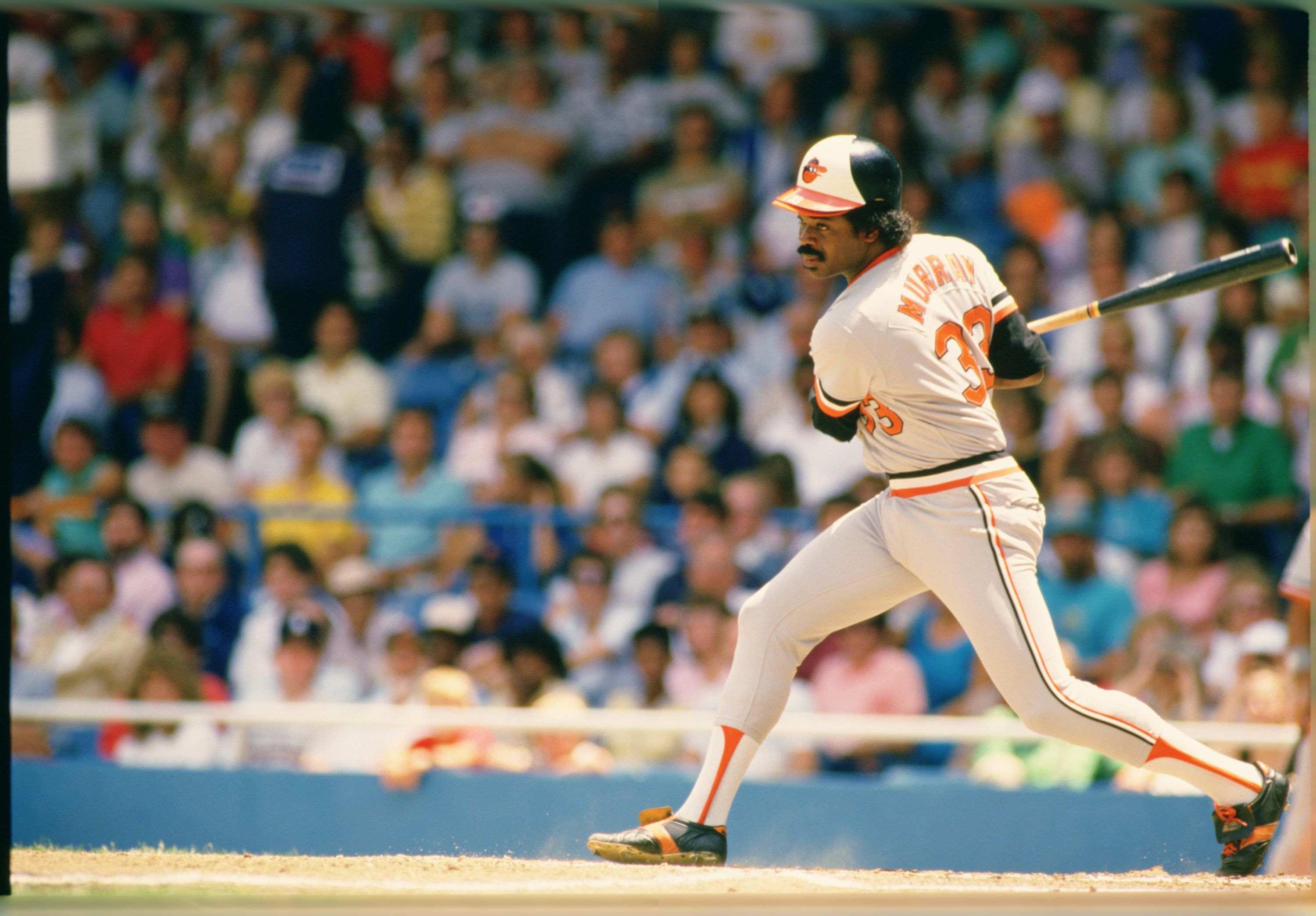 Lot Detail - 1985 EDDIE MURRAY BALTIMORE ORIOLES GAME WORN ROAD