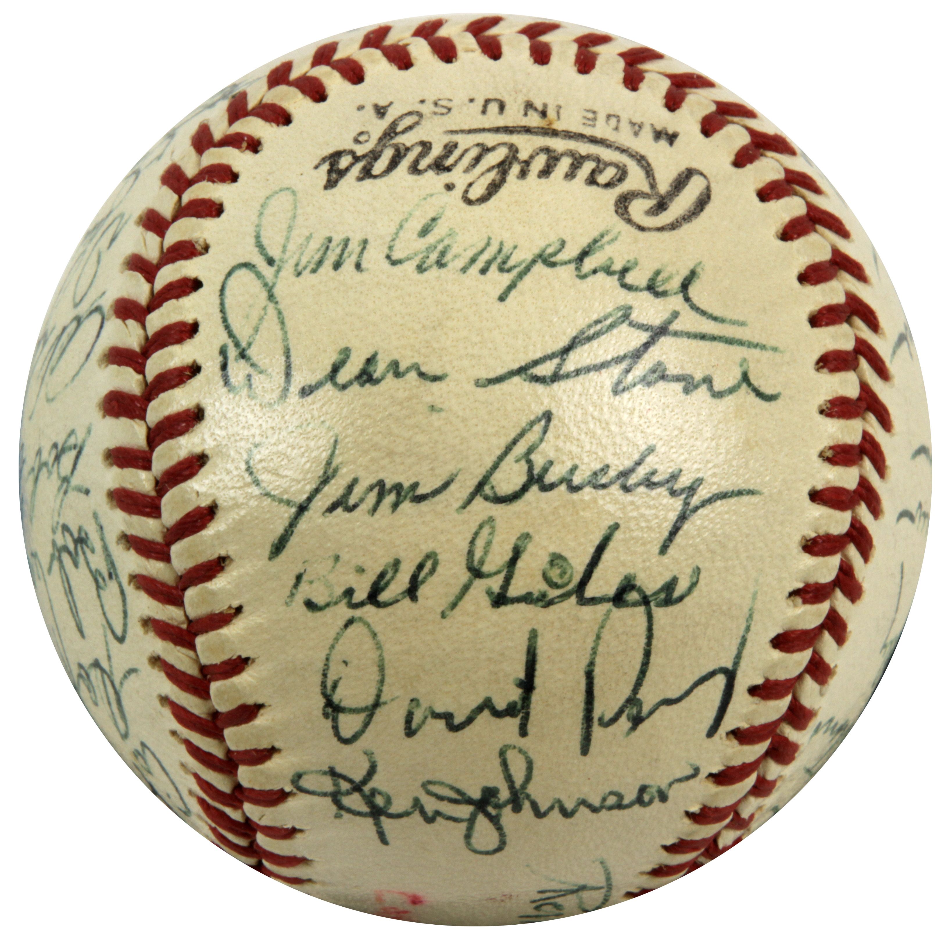 Lot Detail - 1962 Houston Colt .45s Team Signed Baseball First
