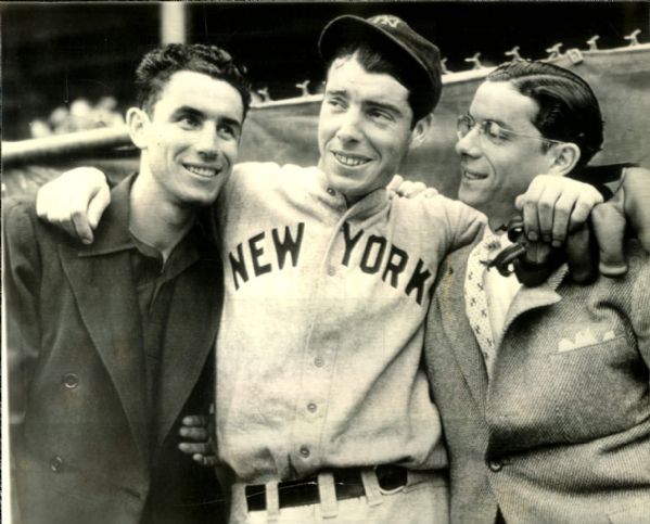 Lot Detail - 1940 Vince Joe Dom DiMaggio Finnish Relief Fund Baseball ...