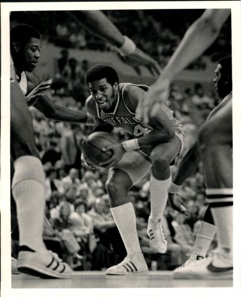 1976-77 Adrian Dantley Buffalo Braves "SPORT Magazine Collection Archives" Original Photos (MEARS Photo LOA) - Lot of 2