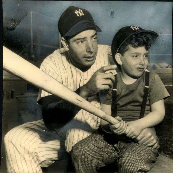 1947 Joe DiMaggio and Son "The Sporting News Collection Archives" Original 7.5" x 7.5" Photo (Sporting News Collection Hologram/MEARS Photo LOA)