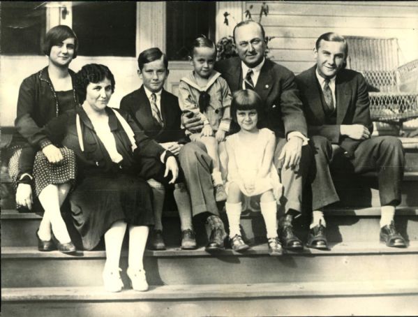 1931 Ty Cobb with Family "The Sporting News Collection Archives" Original Photo (Sporting News Collection Hologram/MEARS Photo LOA)