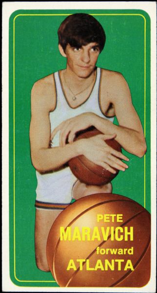1970-71 Pistol Pete Maravich Topps Tall Boy Rookie Card