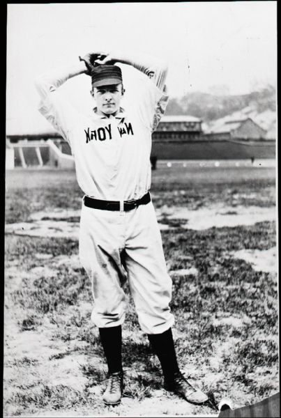 1902-04 Christy Mathewson "The Sporting News" Original 2.75" x 4" Black And White Negative (The Sporting News Collection/MEARS Auction LOA) 