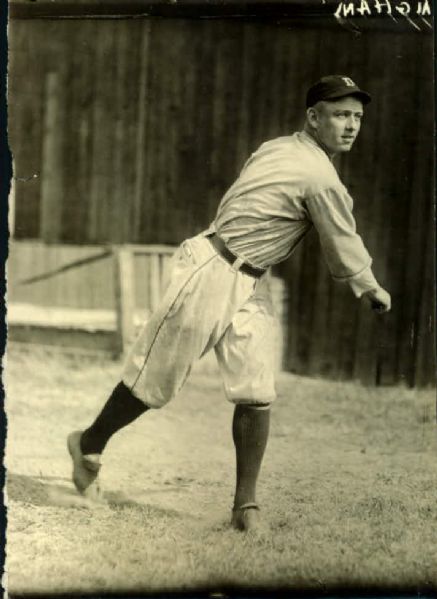 1916-19 George Cunningham Detroit Tigers "Detroit News Archives" Original 3.5" x 5" Photo (Detroit News Pre1918 Label/MEARS Photo LOA)