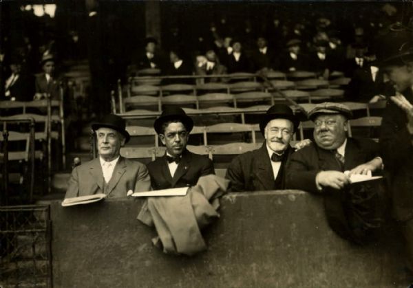 1890s circa Pirates Owner William Temple and Silent Film Star John Bunny Charles Conlon "TSN Collection Archives" 4.5" x 6.5" Print (Sporting News Collection Hologram/MEARS Photo LOA)