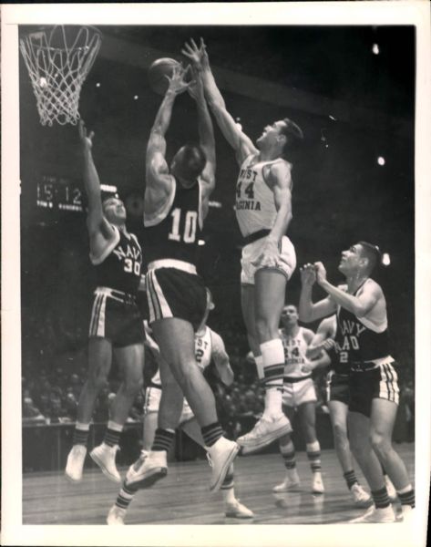 1960 Jerry West West Virginia Mountaineers "SPORT Magazine Collection Archives" Original Photo (MEARS Photo LOA)