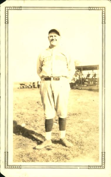 1920s circa Red Burgdorf Red Bud Illinois Baseball Club "The Sporting News Collection Archives" Original Photo (Sporting News Collection Hologram/MEARS Photo LOA)