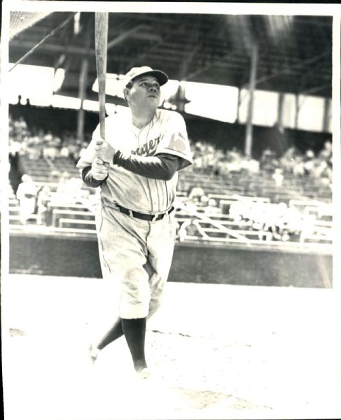 1938 Babe Ruth Brooklyn Dodgers "The Sporting News Collection Archives" Modern Print (Sporting News Collection Hologram/MEARS Photo LOA)