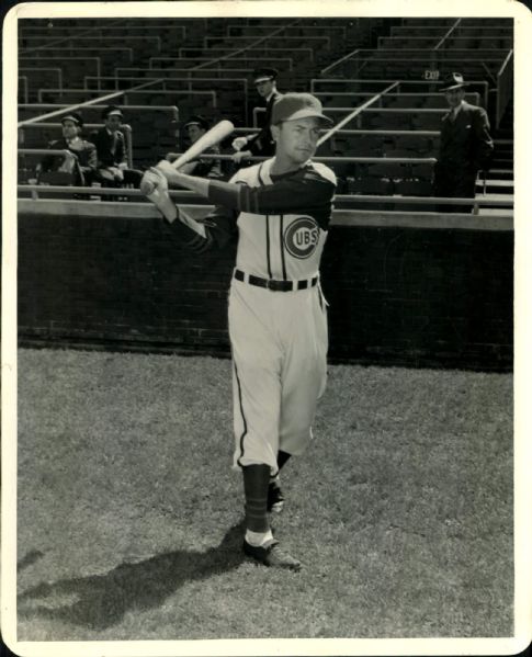 1941 Stan Hack Chicago Cubs "The Sporting News Collection Archives" Original Photo (Sporting News Collection Hologram/MEARS Photo LOA)