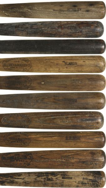 Lot Detail - 1921-31 H&B Louisville Slugger Professional Model Side ...