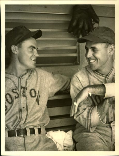 1937 John Lanning and Frank Gabler Boston Bees "The Sporting News Collection Archives" Modern 6.5" x 8.5" Photo (Sporting News Collection Hologram/MEARS Photo LOA)