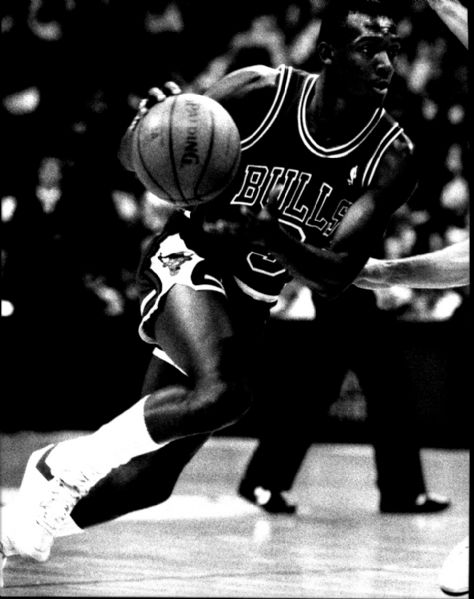 1983-85 circa Ennis Whatley Chicago Bulls "The Sporting News" Original 3.25" x 4" Black And White Negative (The Sporting News Collection/MEARS Auction LOA)