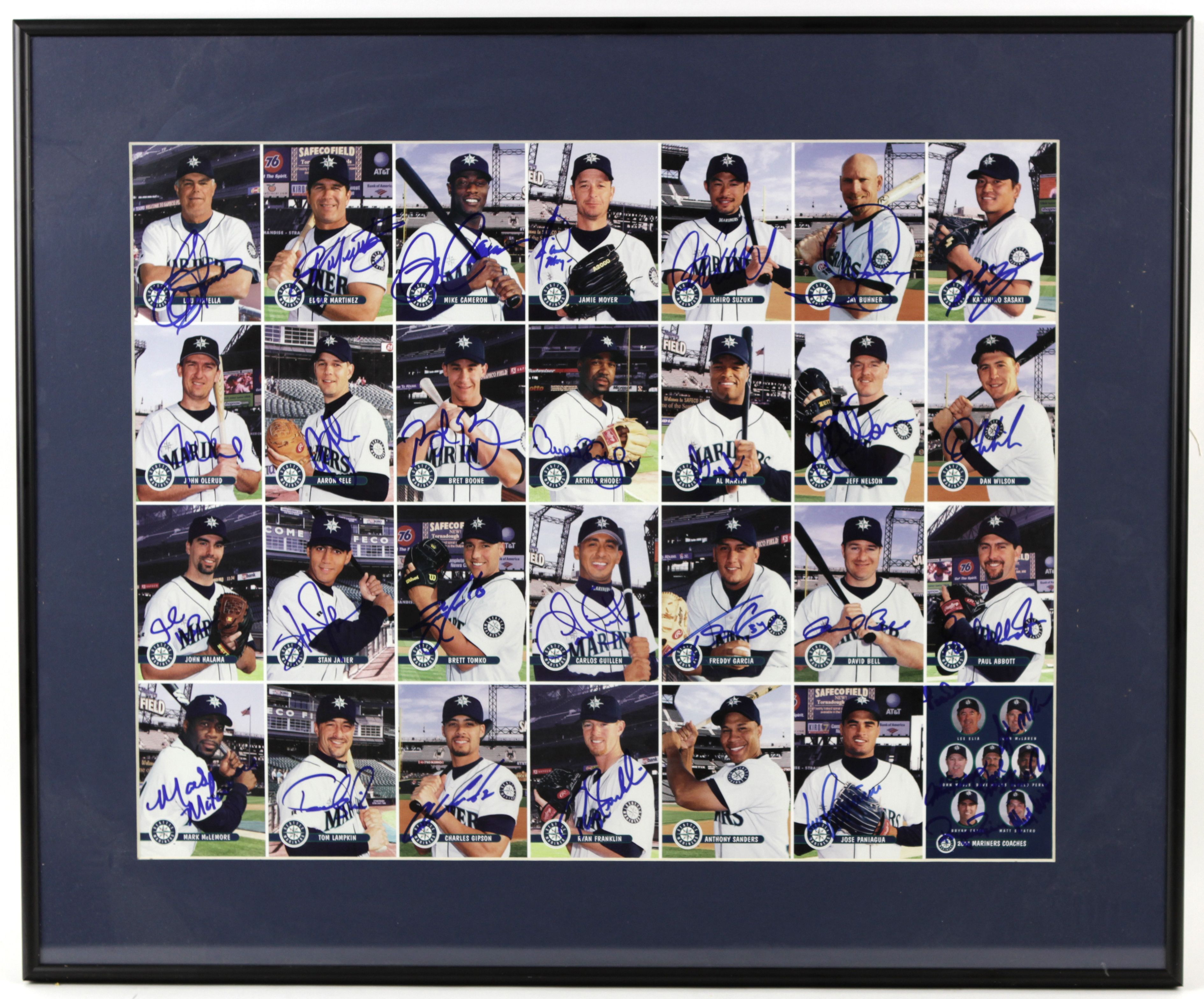 Lot Detail - 2001 BRET BOONE AUTOGRAPHED SEATTLE MARINERS GAME