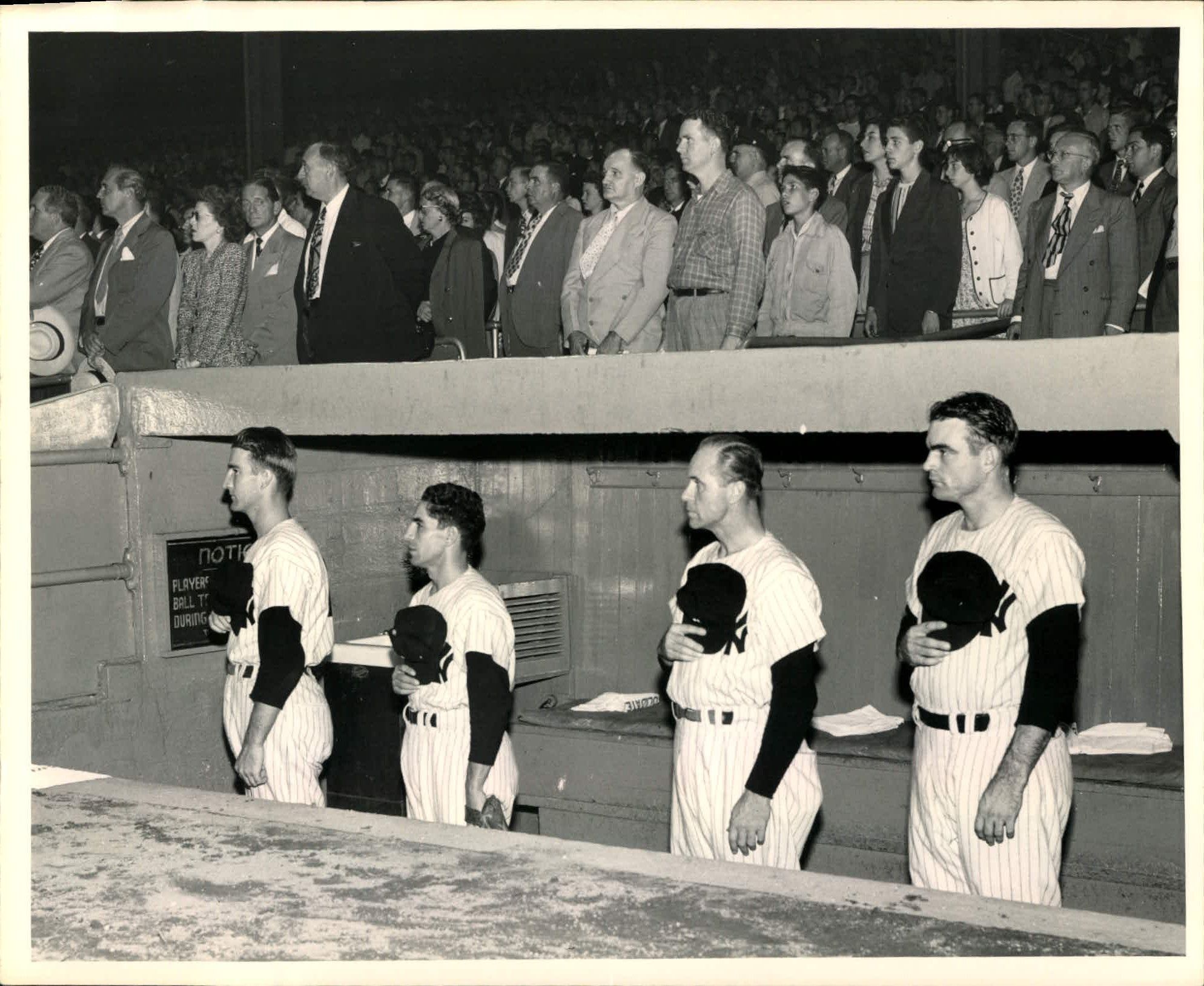 1948 Babe Ruth's Funeral Oversized Culver Service Photograph, Type