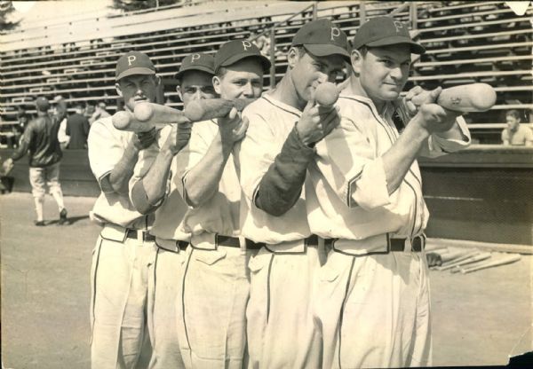 1942 Pittsburgh Pirates Batters "The Sporting News Collection Archives" Original Photo (Sporting News Collection Hologram/MEARS Photo LOA)