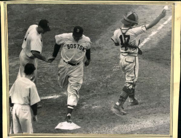 1946 Rudy York Boston Red Sox "The Sporting News Collection Archives" Original 8" x 10.25" Photo (Sporting News Collection Hologram/MEARS Photo LOA)