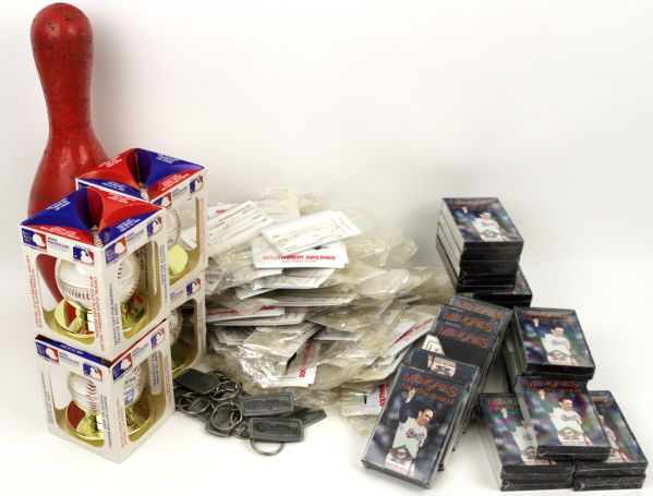 1990s Texas Rangers Memorabilia -34 Baseballs, 26 Memories of Arlington Tapes & More 