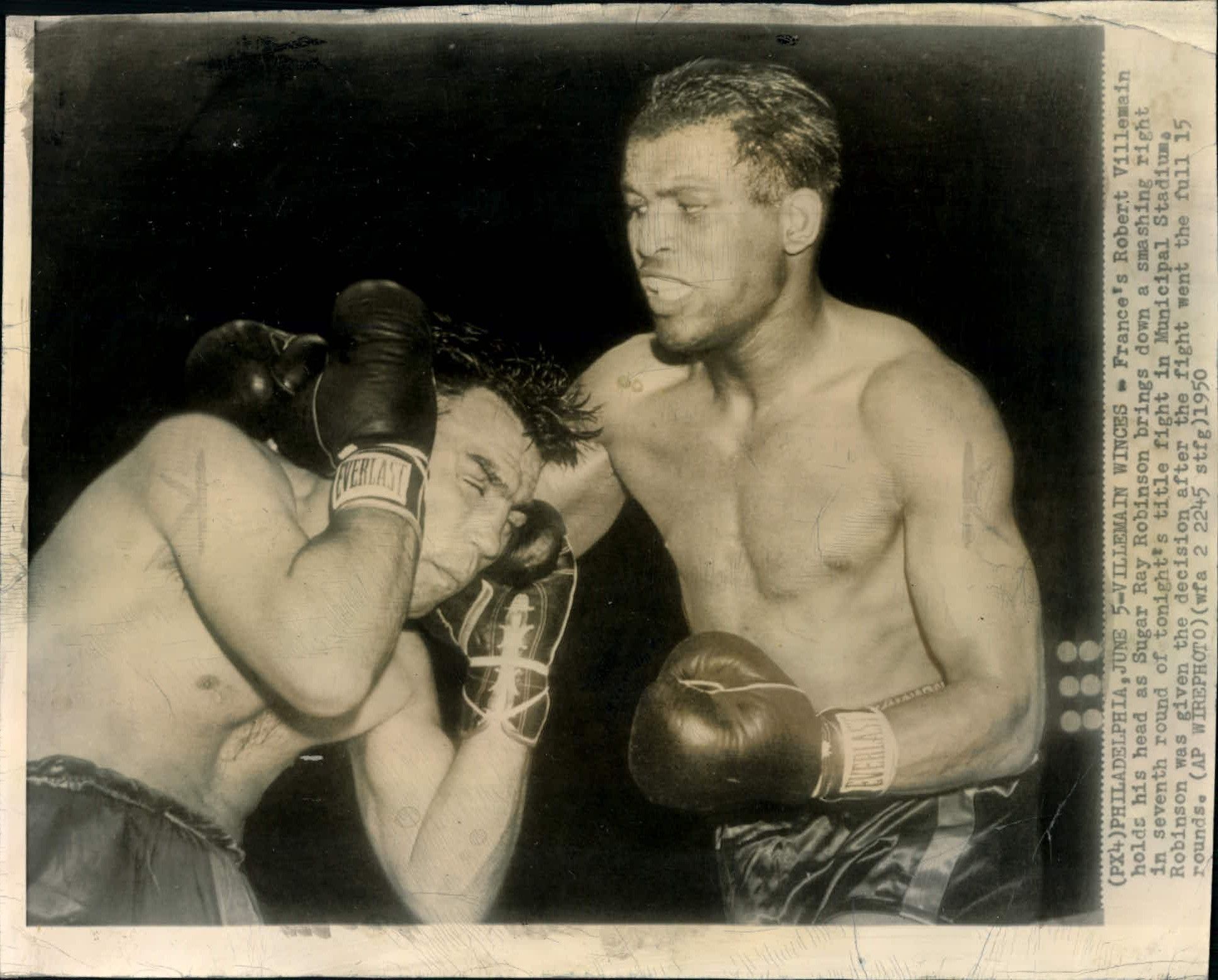 Lot Detail - 1950 Sugar Ray Robinson Boxer 